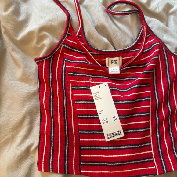 ✨NWT BDG Urban Outfitters Striped Cropped Tank Top | size M - Picture 4 of 5